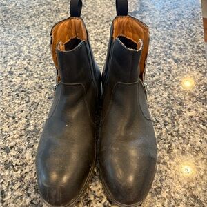 Women’s Black Steel Toe Leather Boots